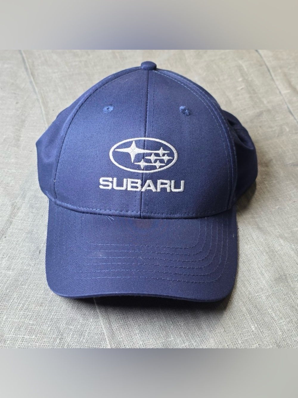 Subaru Gear Official Cap Navy Blue White Logo Adjustable Hat
